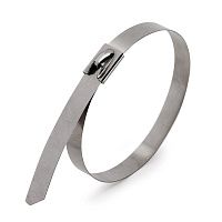 Стальная стяжка 4,6х100 мм СКС-316 Fortisflex, нержавеющая сталь А4 Стальная стяжка 4,6х100 мм СКС-316 Fortisflex, нержавеющая сталь А4